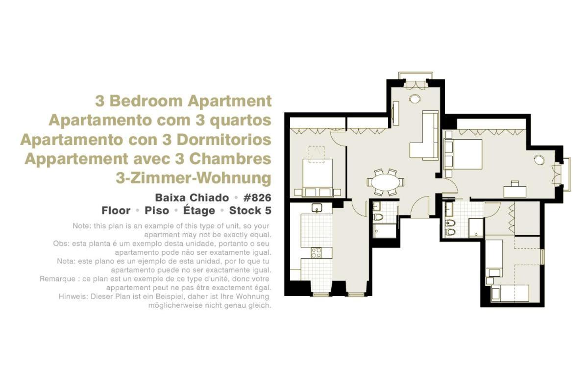 Serviced - Baixa Apartment Lissabon